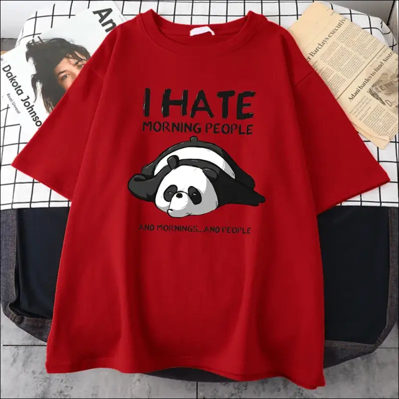 T-Shirt Panda Homme Je Deteste S - 3XL