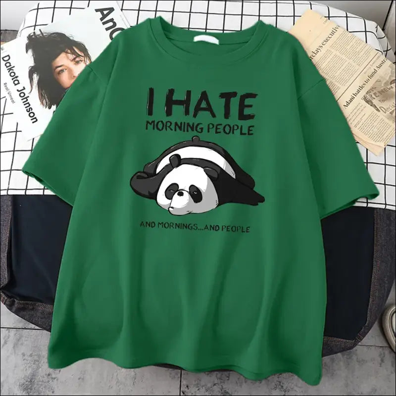 T-Shirt Panda Homme Je Deteste S - 3XL