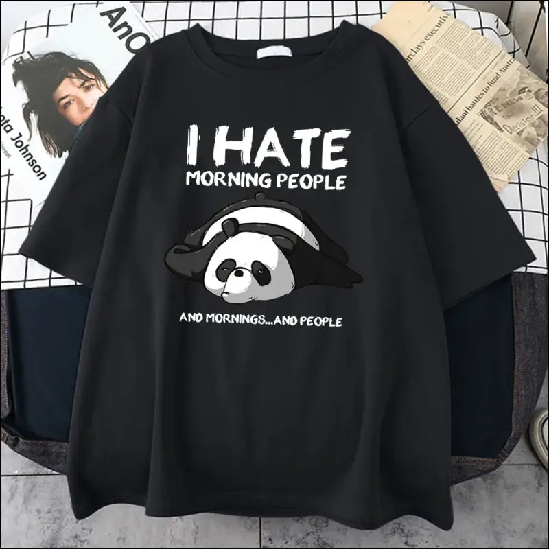 T-Shirt Panda Homme Je Deteste S - 3XL