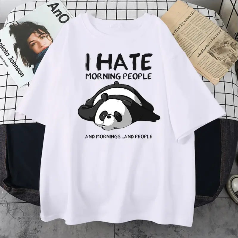 T-Shirt Panda Homme Je Deteste S - 3XL