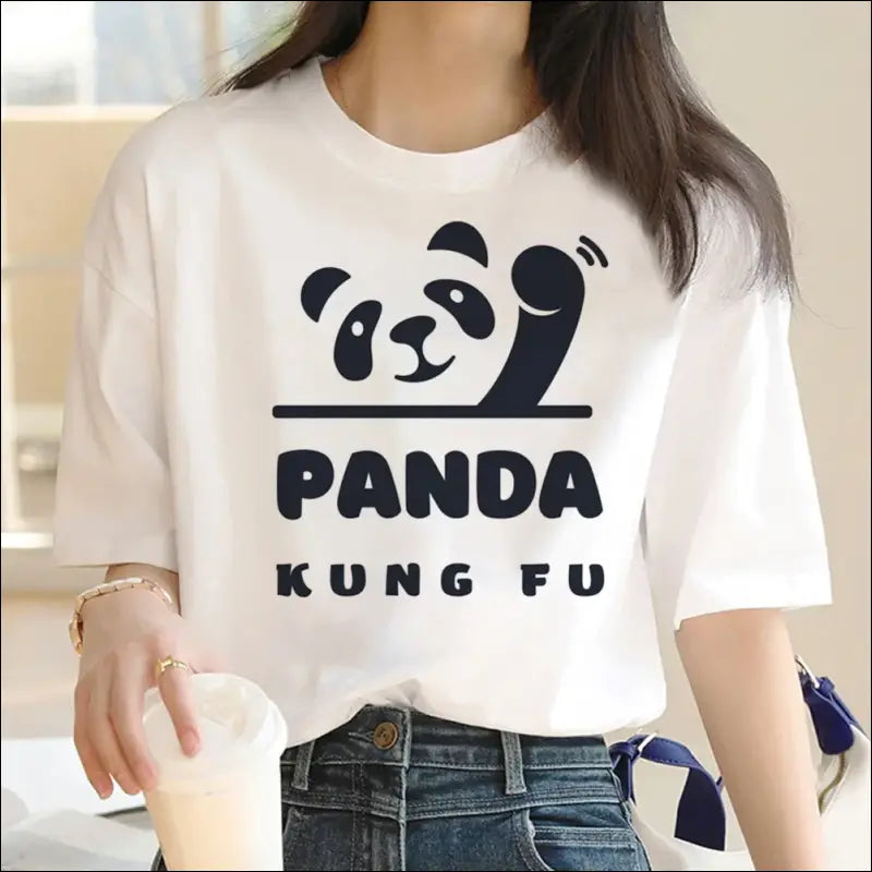 T-shirt Panda Kung fu Femme