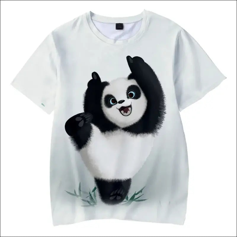 T-shirt Panda manches courtes hommes et femmes Panda