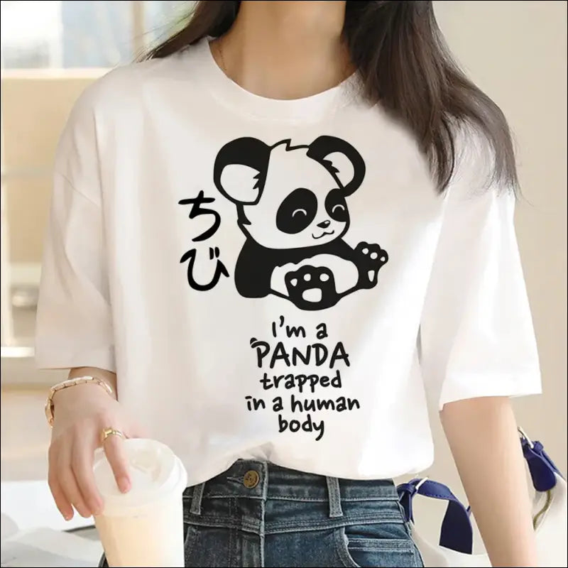 T-shirt Panda pose Femme