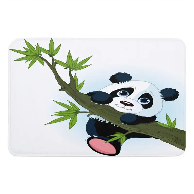 Tapis Panda Bambou Blanc