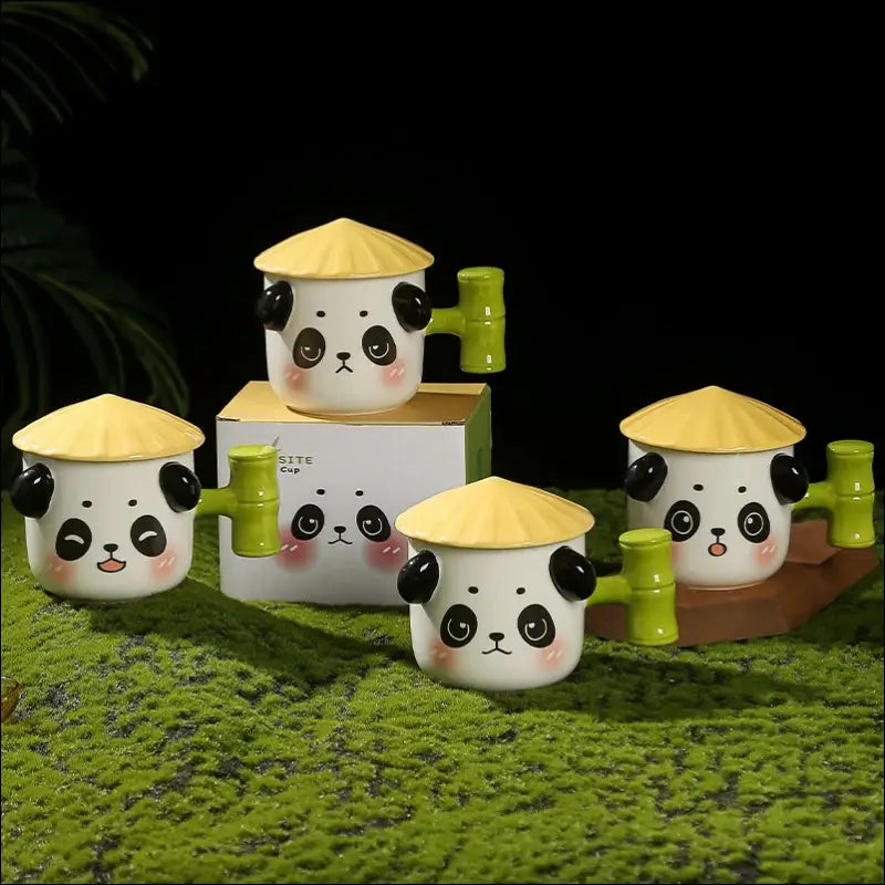 Tasse Panda couvercle en forme de chapeau