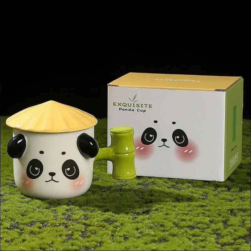 Tasse Panda couvercle en forme de chapeau