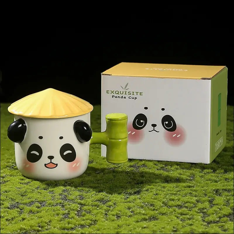 Tasse Panda couvercle en forme de chapeau