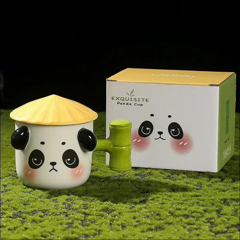 Tasse Panda couvercle en forme de chapeau