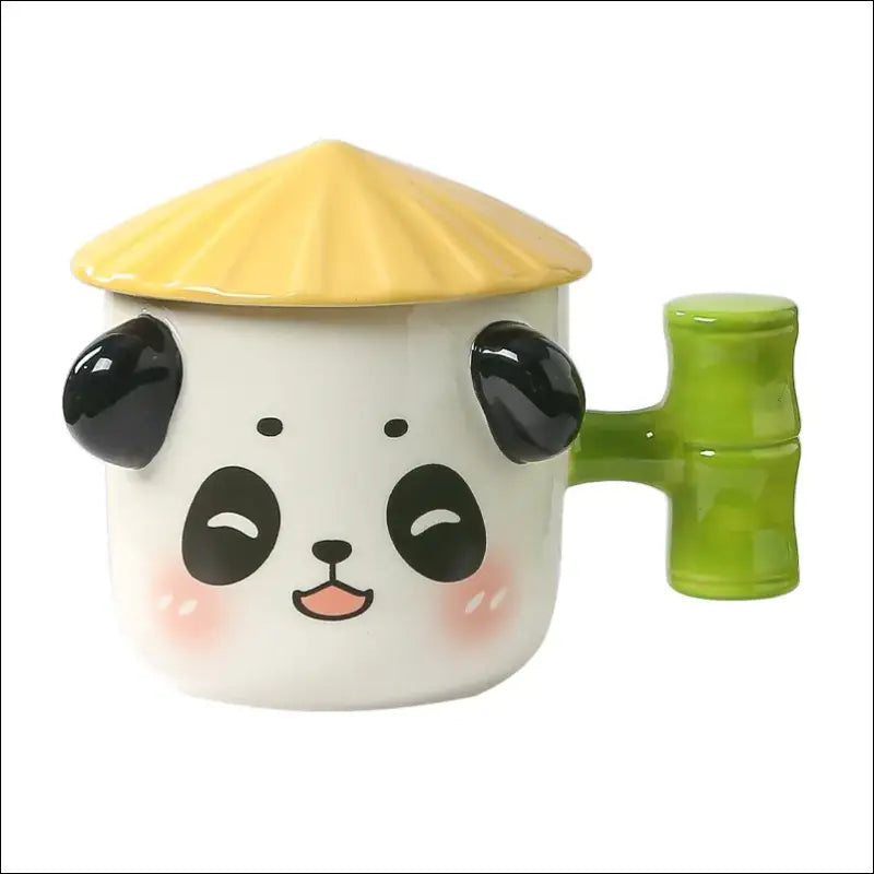 Tasse Panda couvercle en forme de chapeau