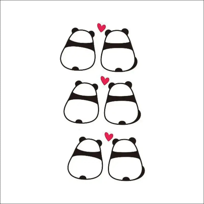 Tatouage Panda Cœur