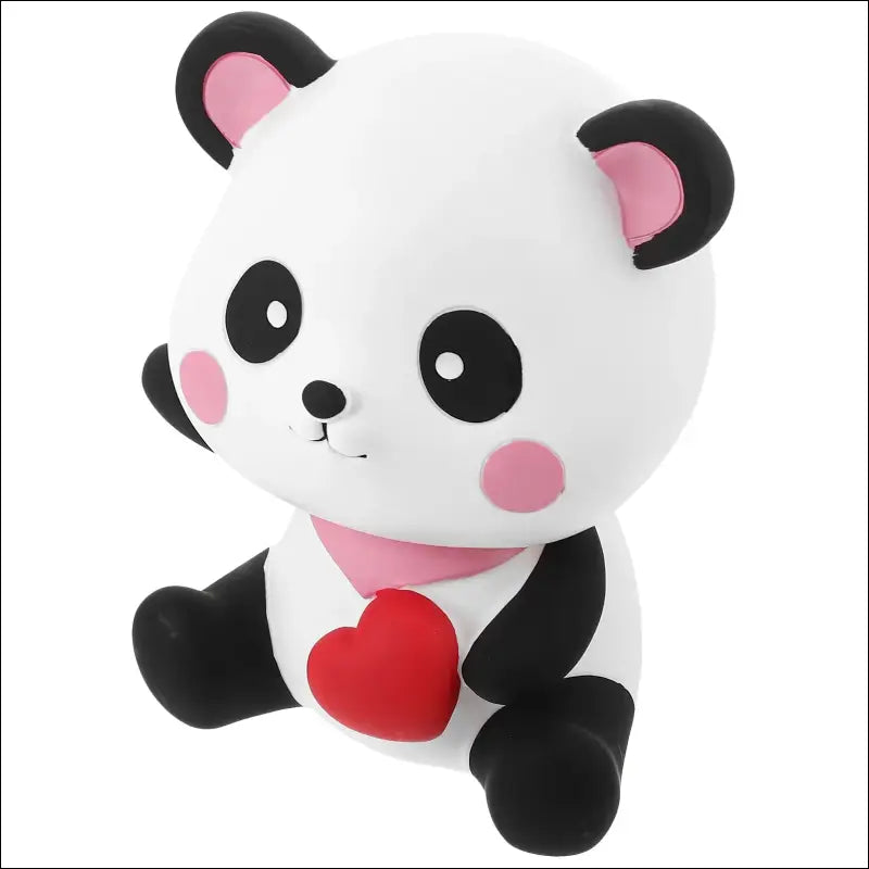 Tirelire Panda Cœur Rouge